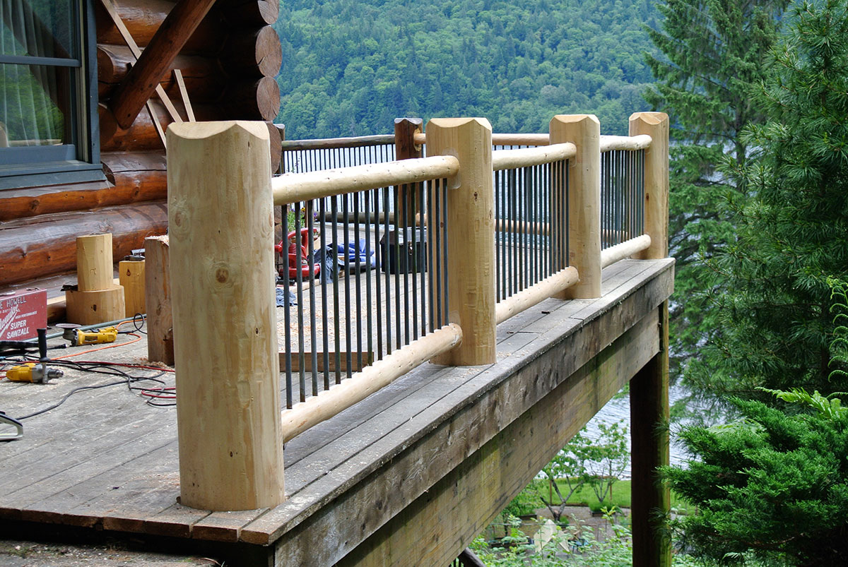 Log Home Deck Construction Washington Montana West Coast Restoration