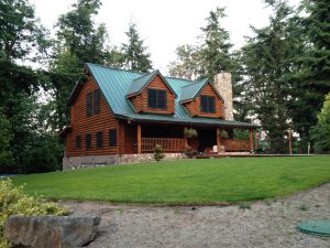 After Photo Front | Log Home Restoration | Builder | Repair | West Coast Restoration