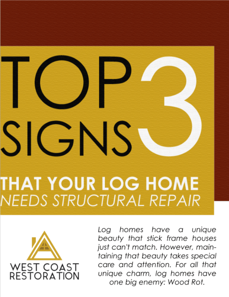 Top Cover Log | Log Home Restoration | Builder | Repair | West Coast Restoration